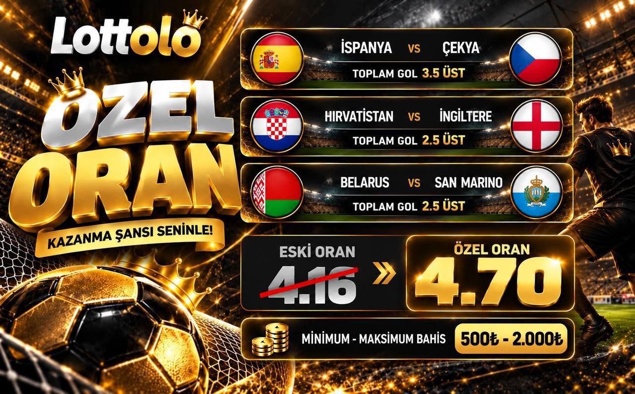 Lottolo 4,70 oran özel oran