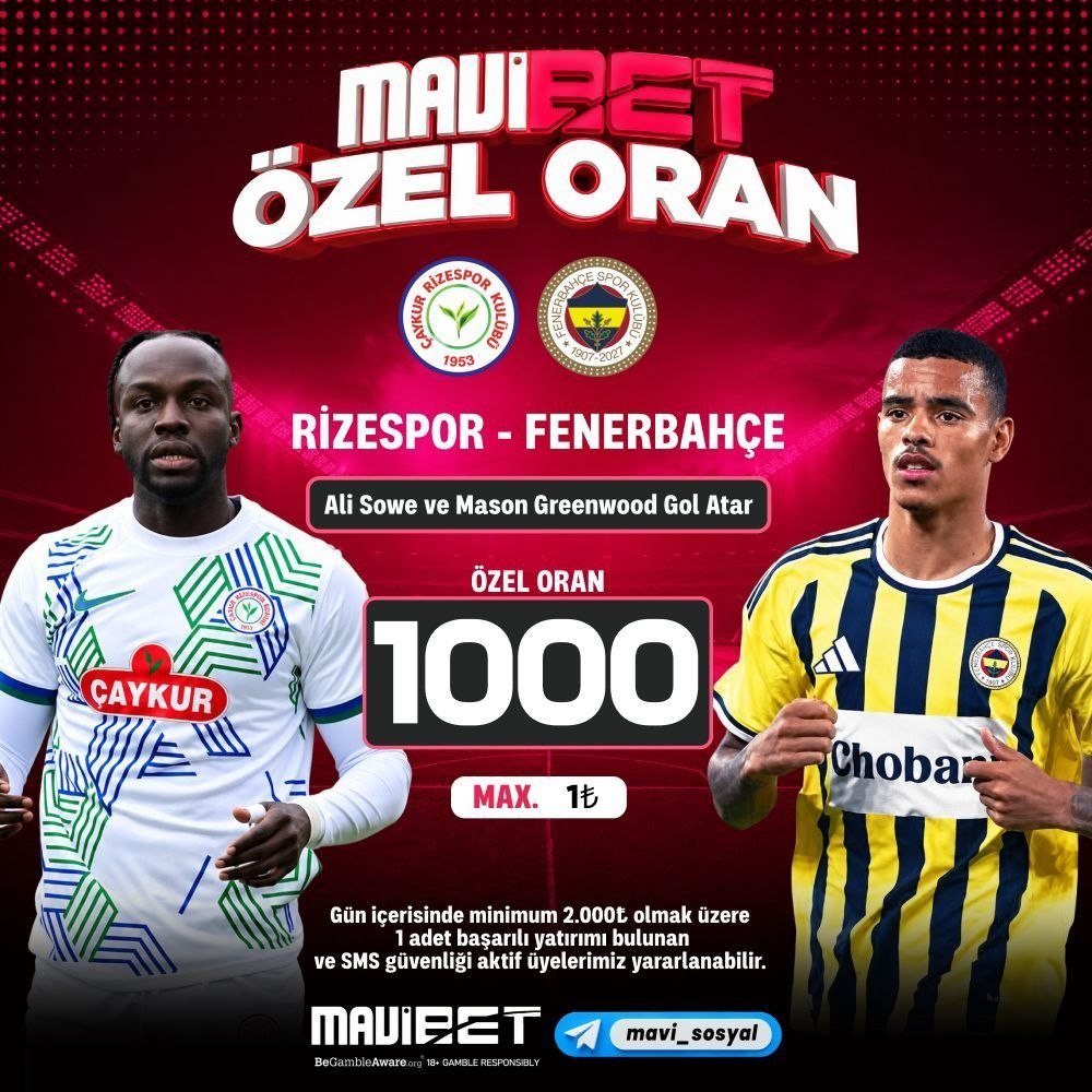 Mavibet 1.000 oran özel oran