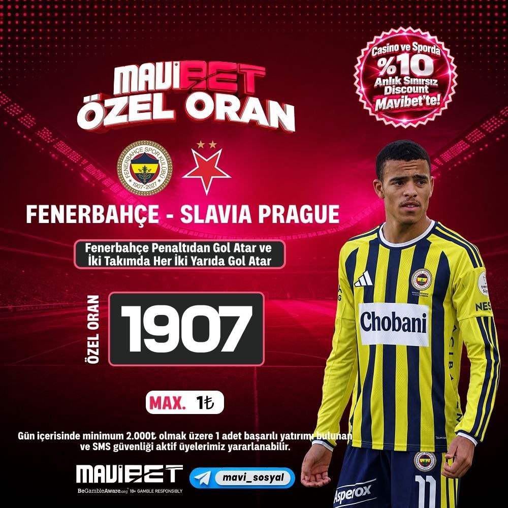Mavibet 1.907 oran özel oran
