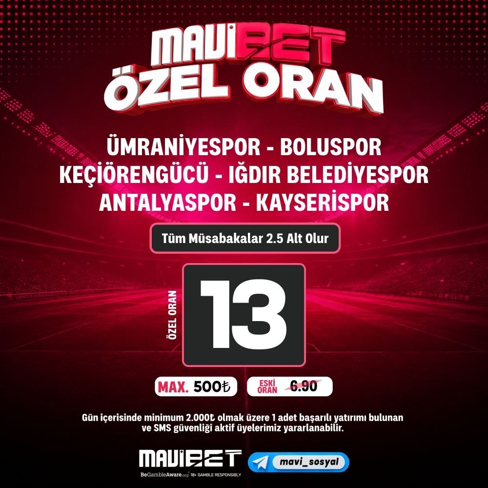 Mavibet 13 oran özel oran