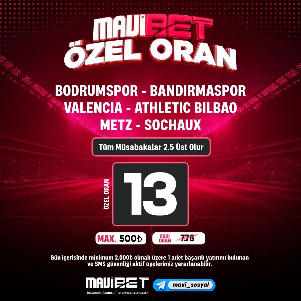Mavibet 13 oran özel oran