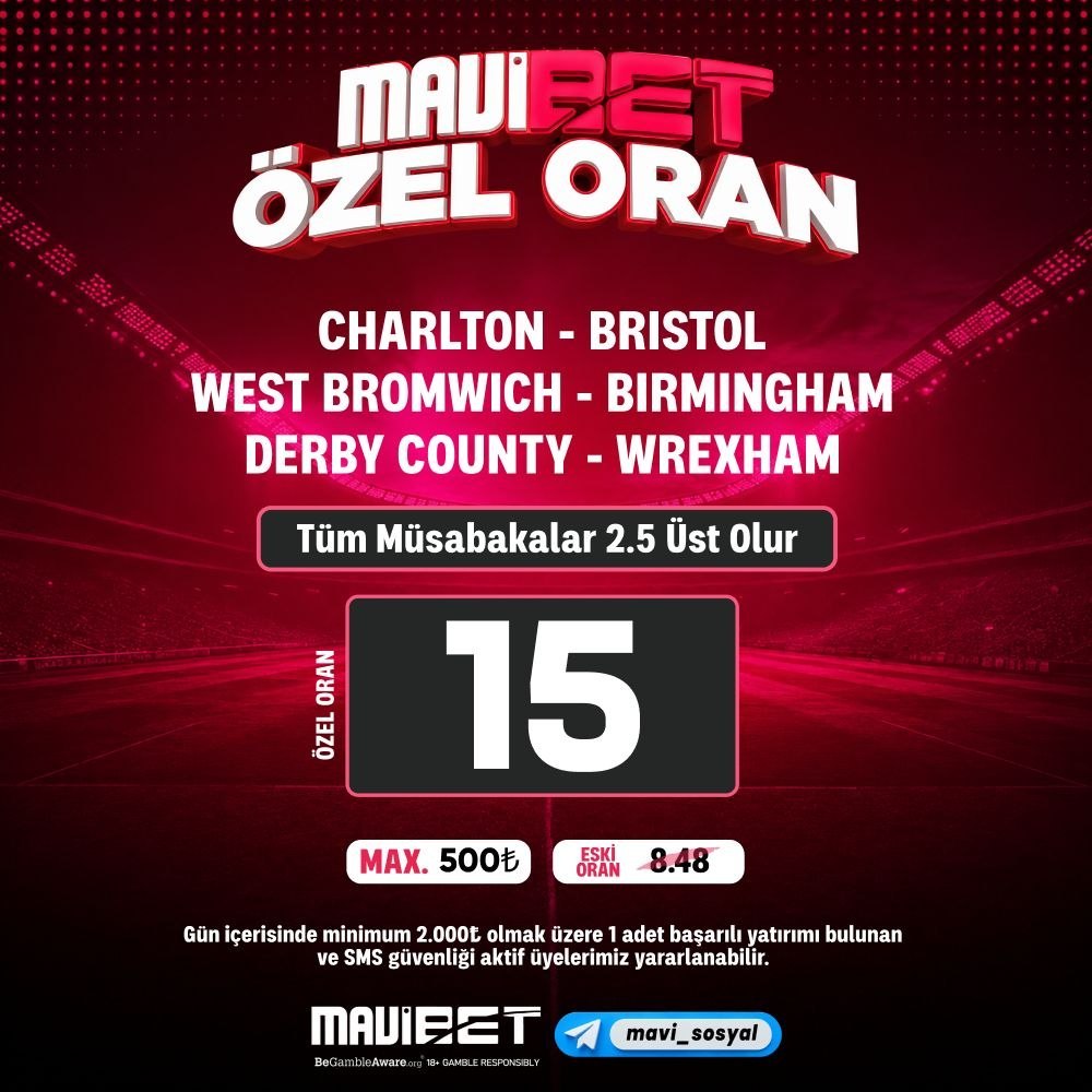 Mavibet 15 oran özel oran