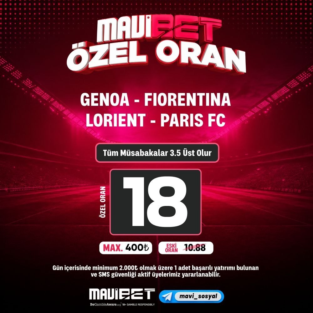 Mavibet 18 oran özel oran