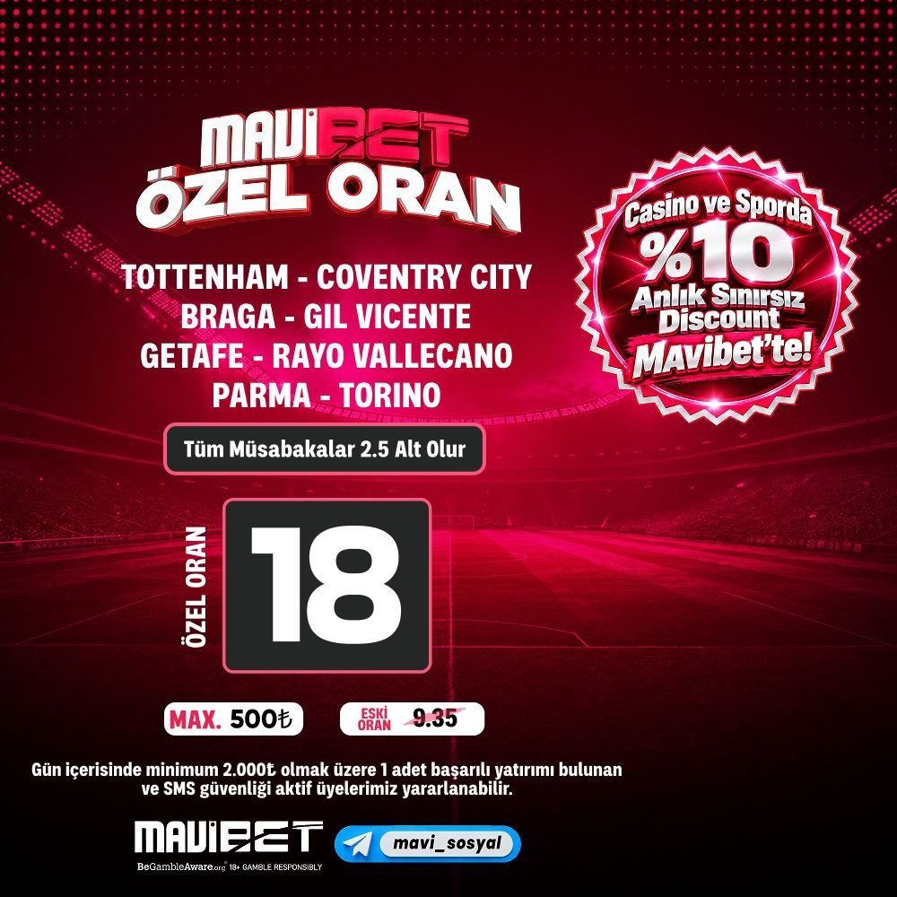 Mavibet 18 oran özel oran