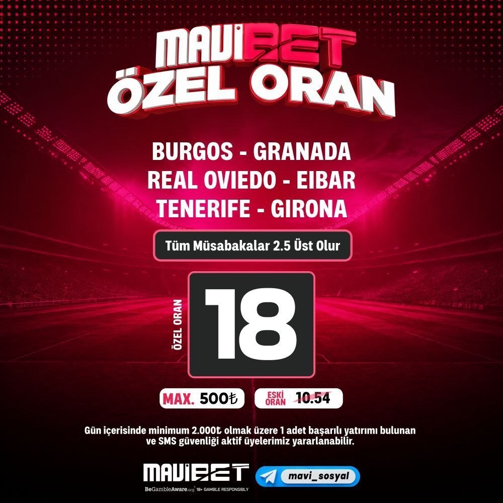 Mavibet 18 oran özel oran