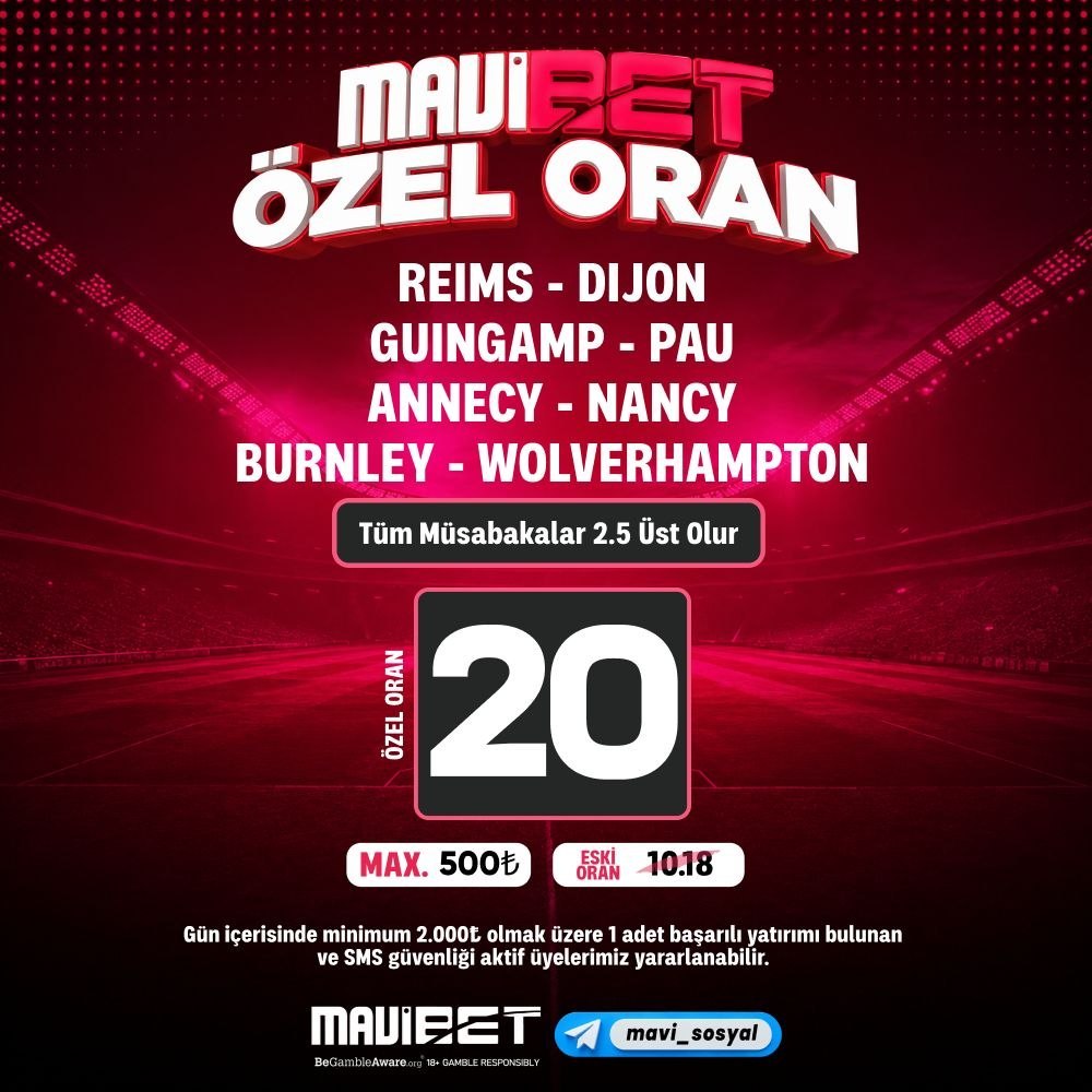 Mavibet 20 oran özel oran