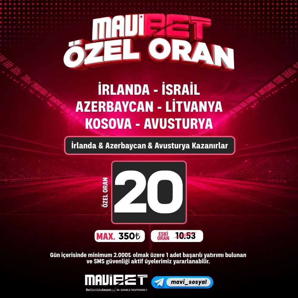 Mavibet 20 oran özel oran