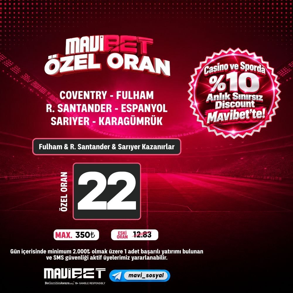 Mavibet 22 oran özel oran