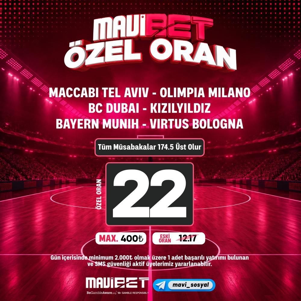 Mavibet 22 oran özel oran