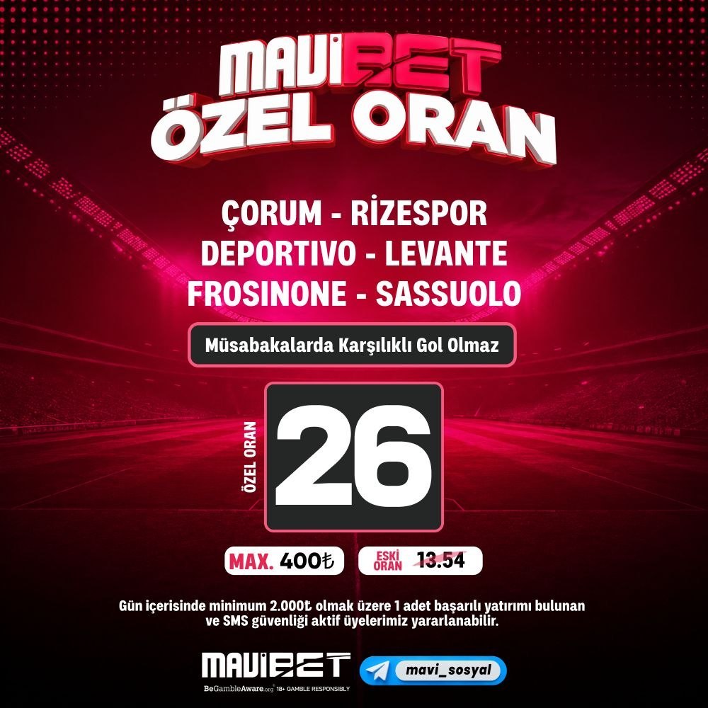 Mavibet 26 oran özel oran