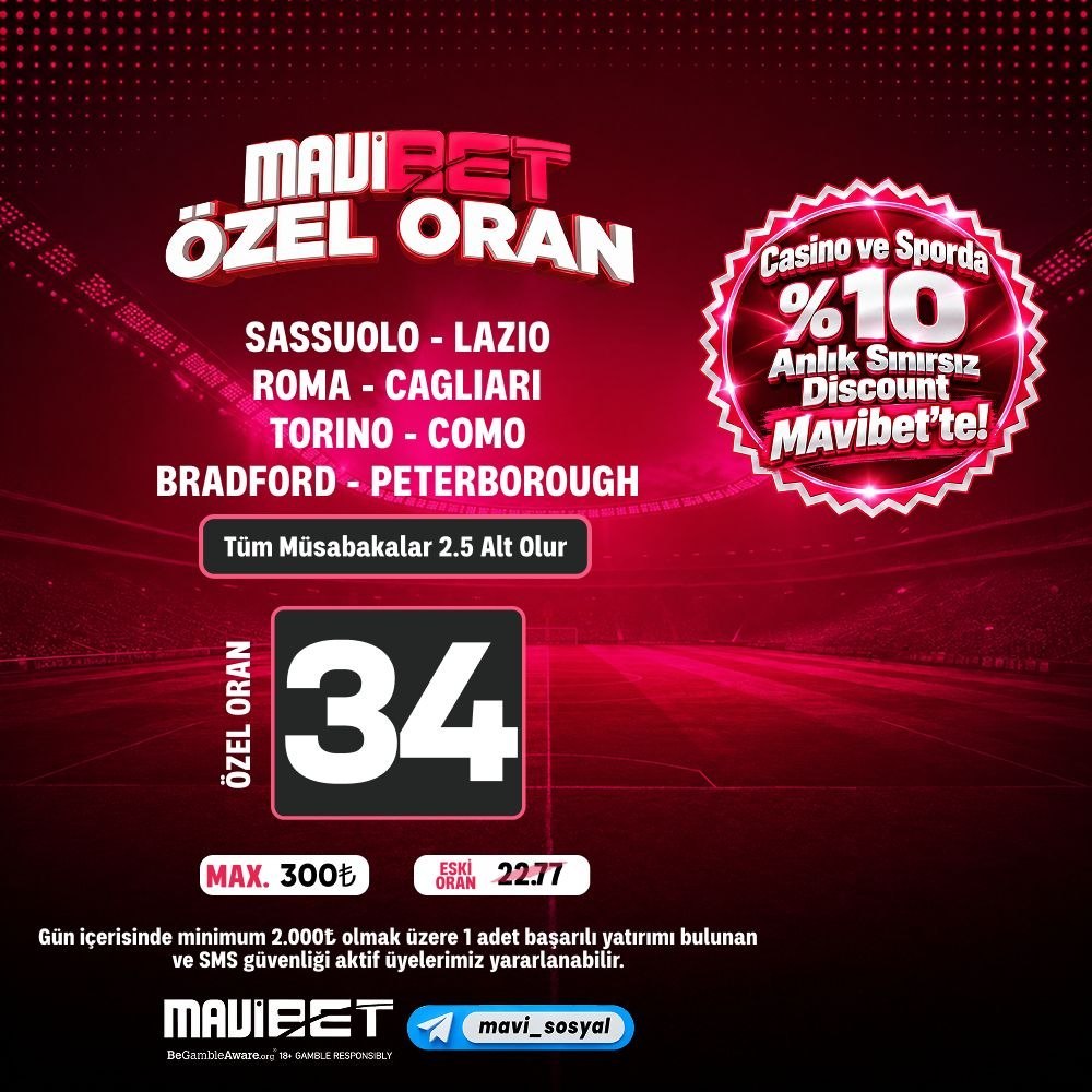 Mavibet 34 oran özel oran