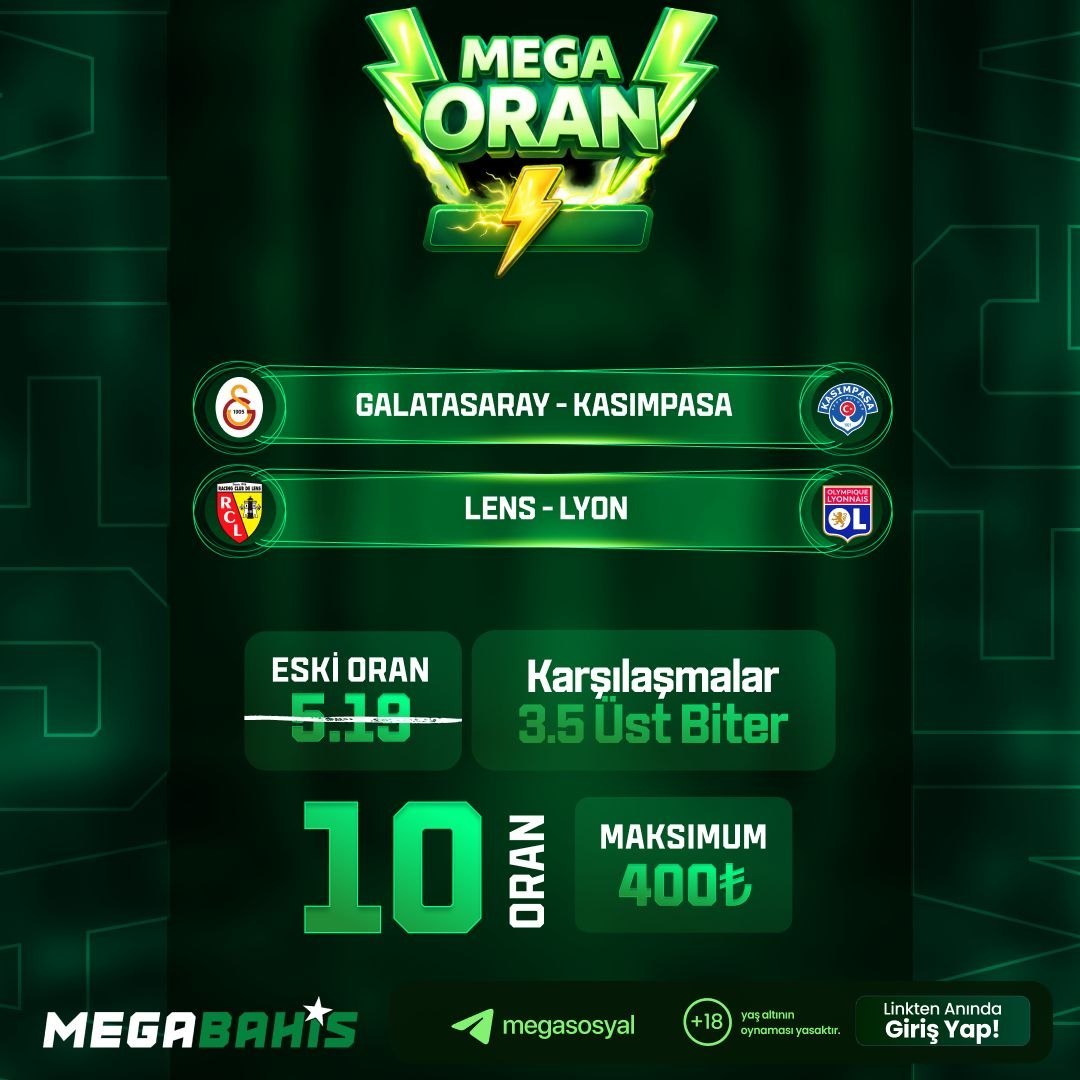 Megabahis 10 oran özel oran