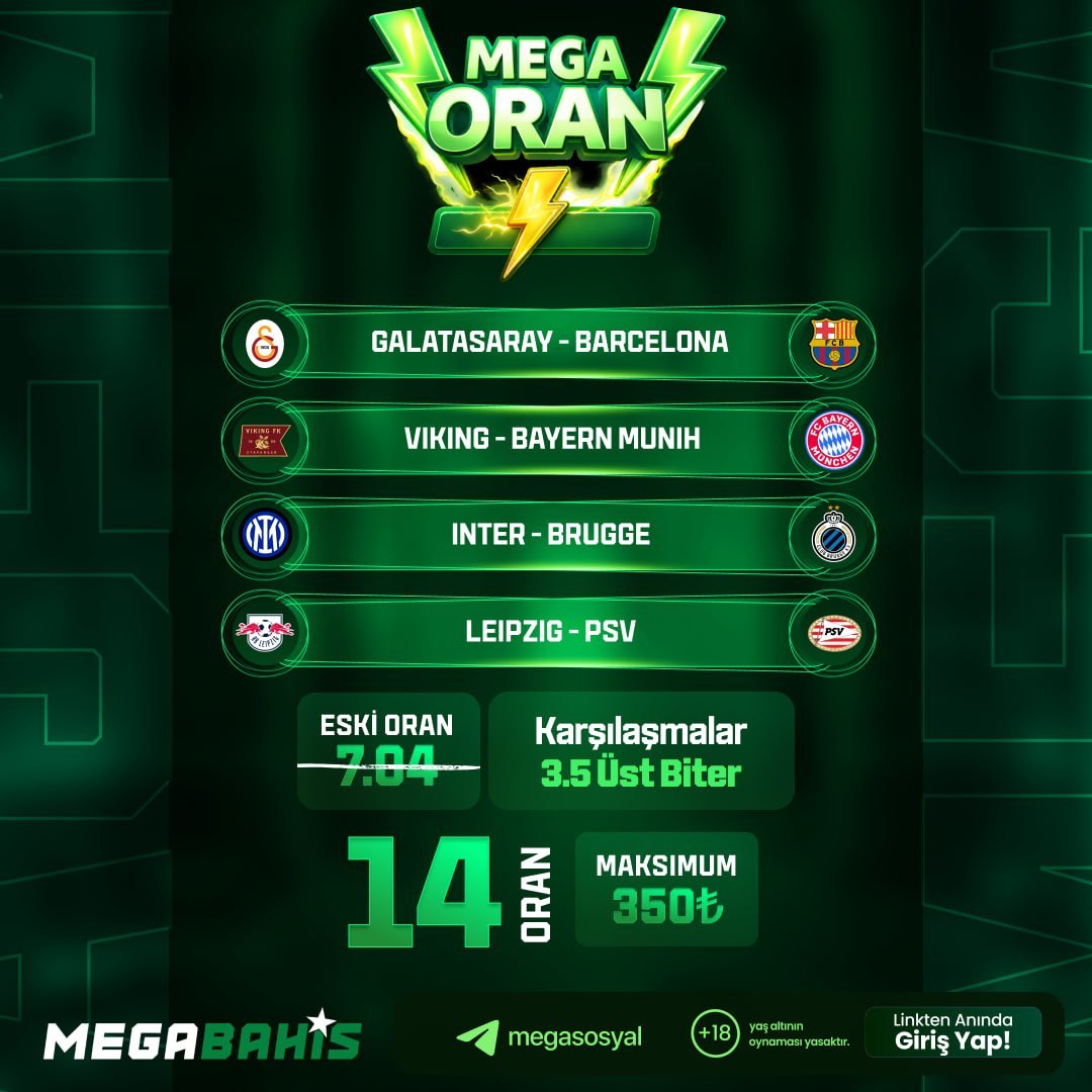 Megabahis 14 oran özel oran