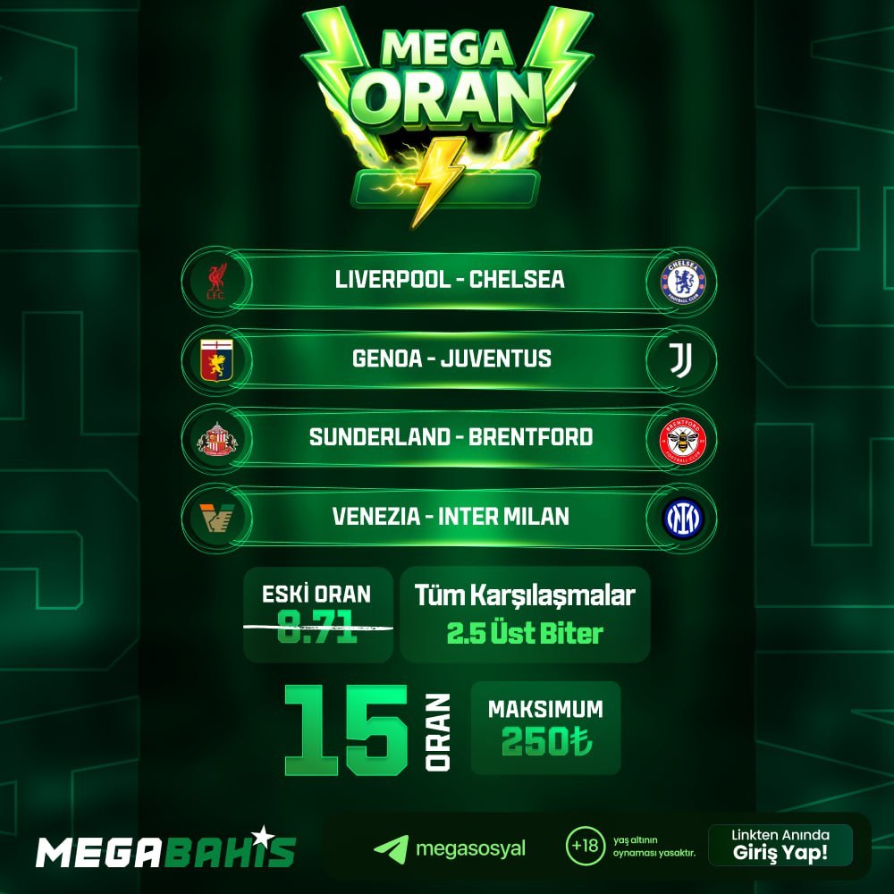 Megabahis 15 oran özel oran