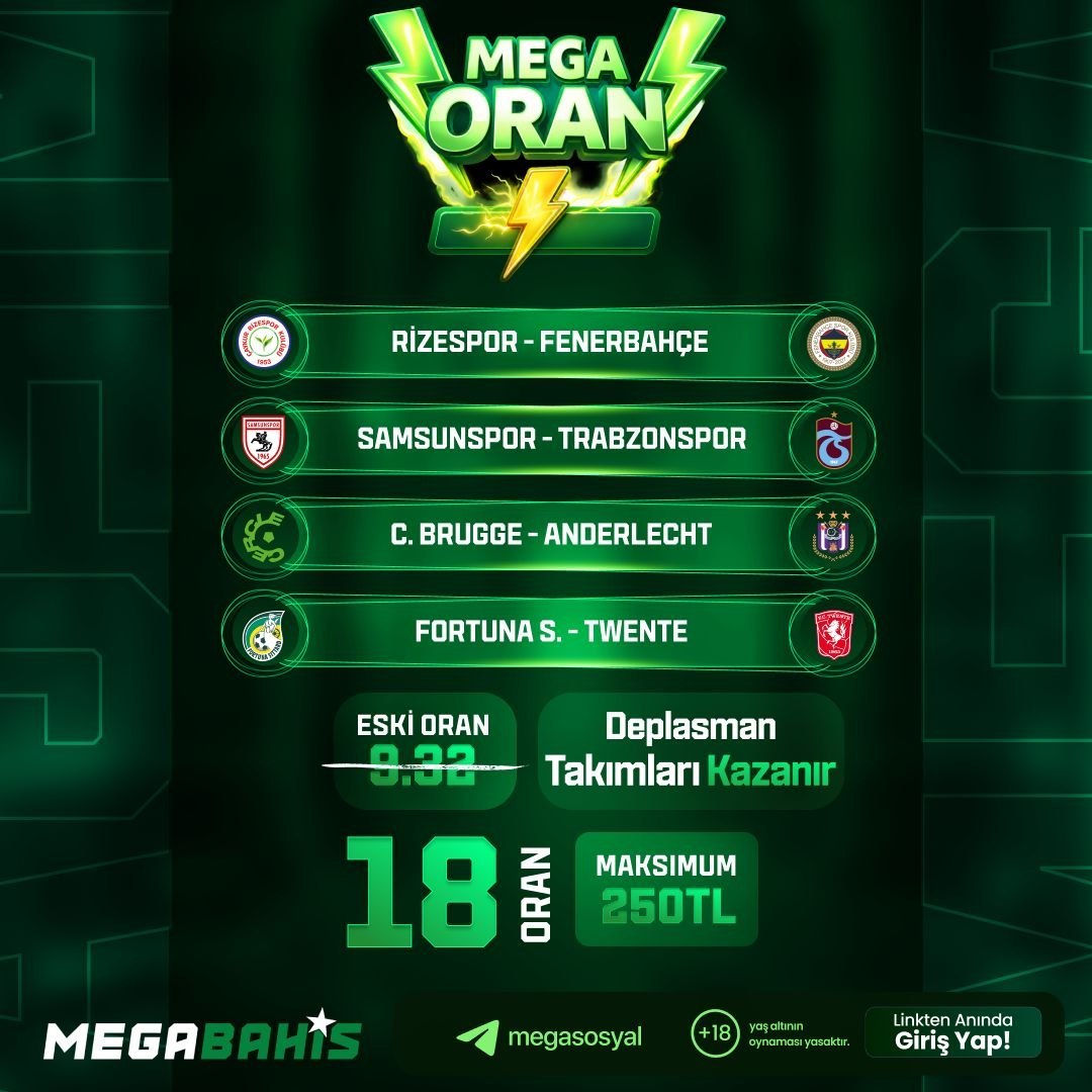 Megabahis 18 oran özel oran