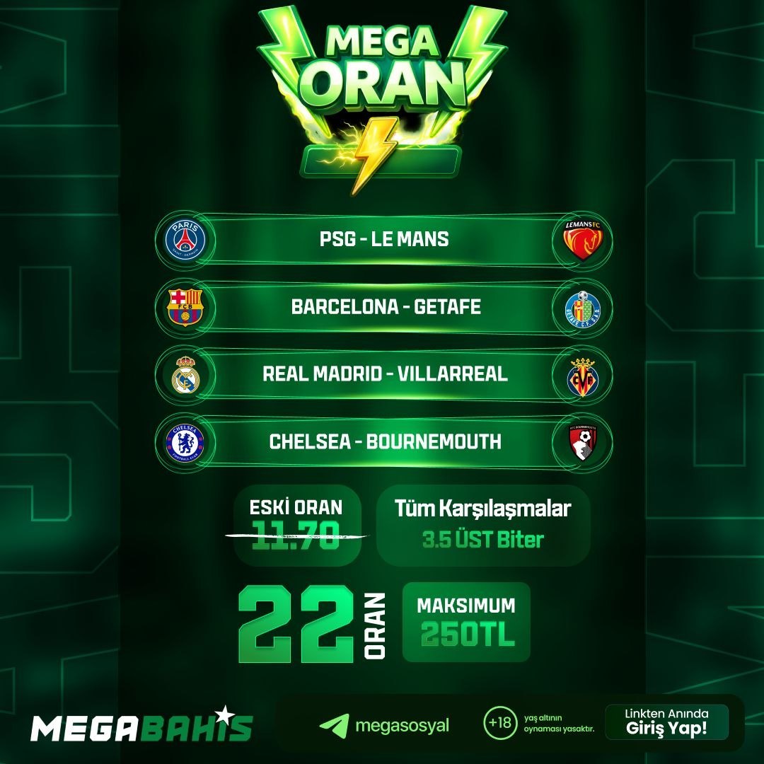 Megabahis 22 oran özel oran