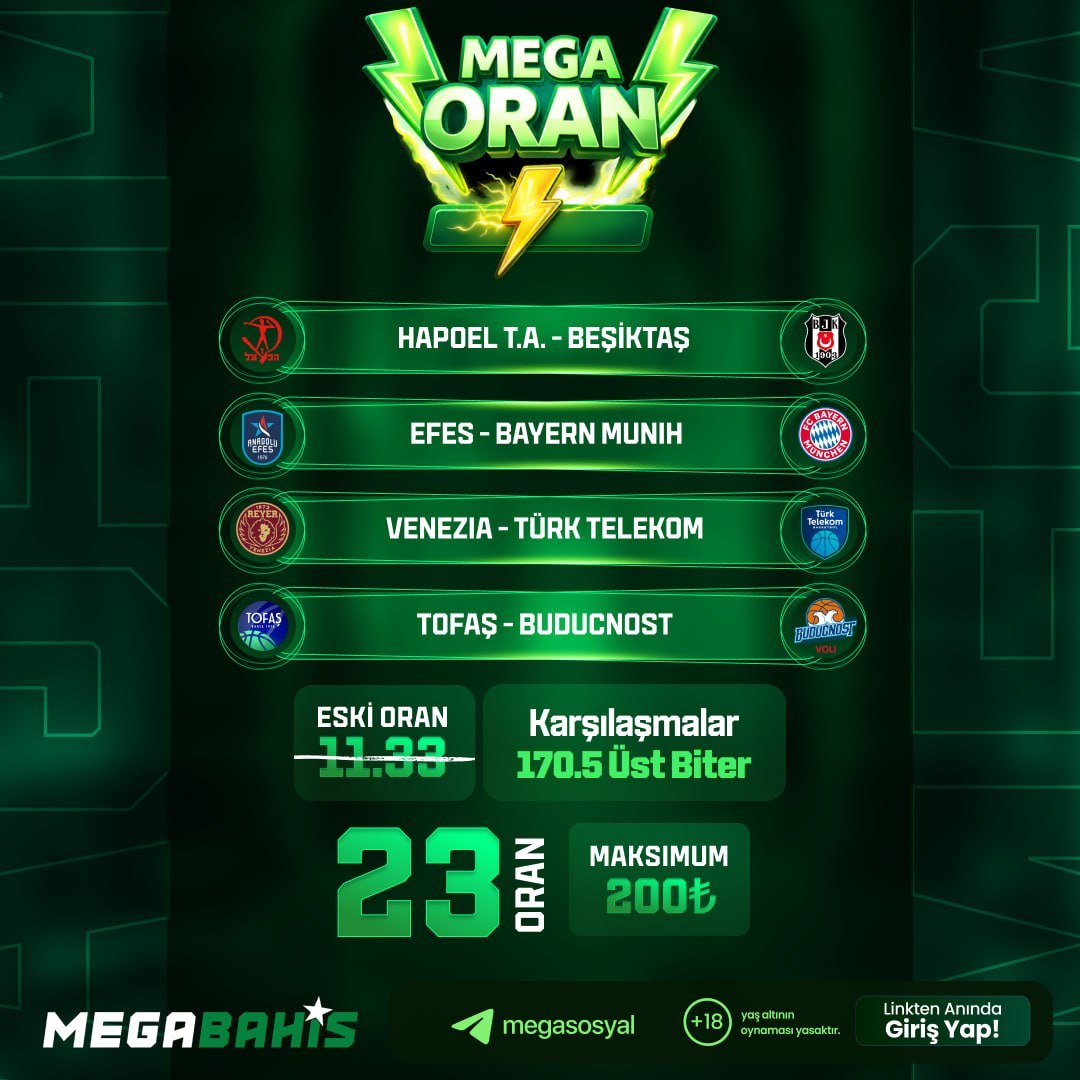 Megabahis 23 oran özel oran