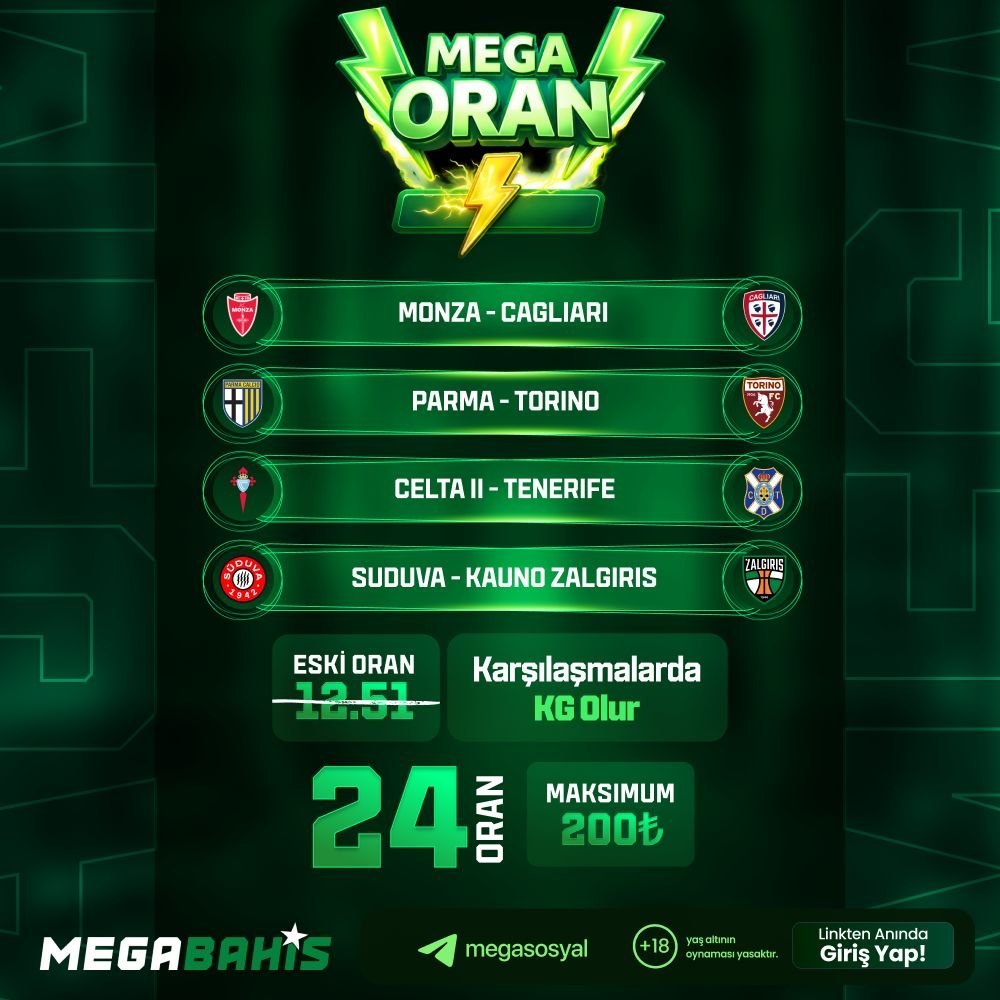Megabahis 24 oran özel oran