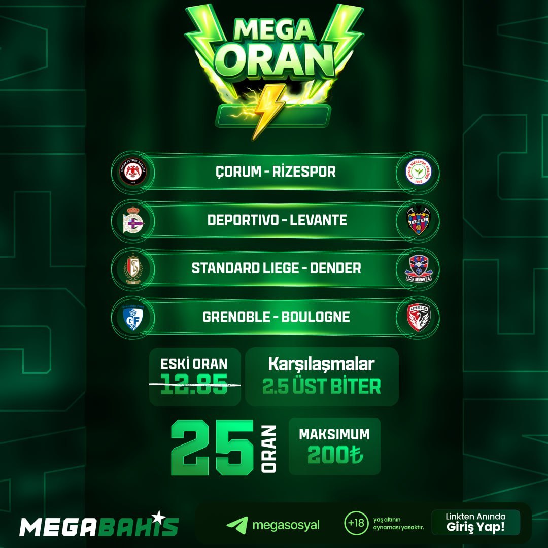 Megabahis 25 oran özel oran
