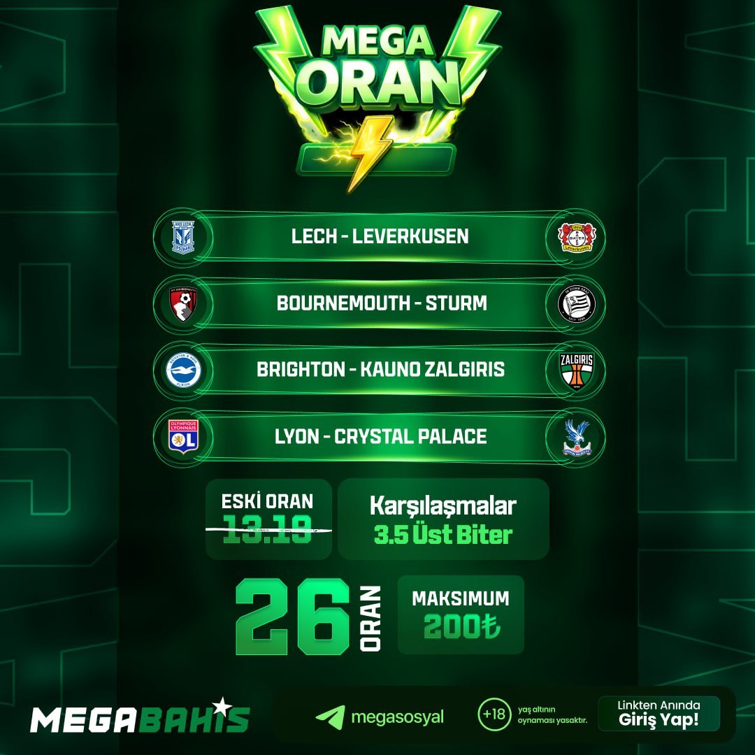 Megabahis 26 oran özel oran
