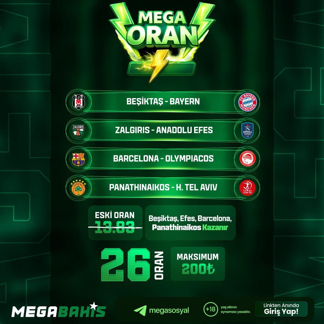 Megabahis 26 oran özel oran