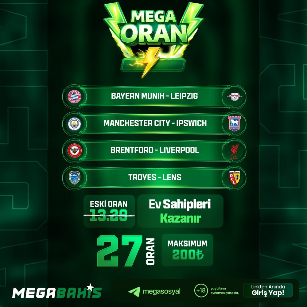 Megabahis 27 oran özel oran