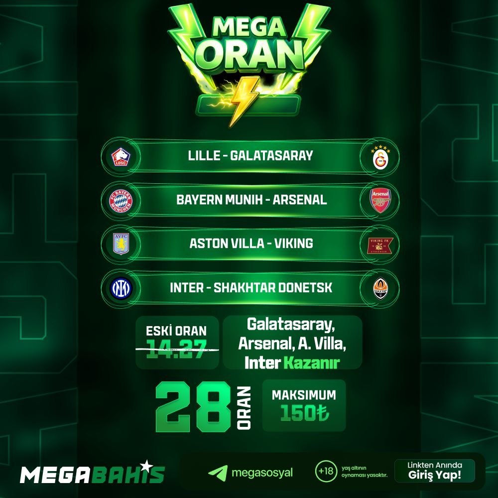 Megabahis 28 oran özel oran