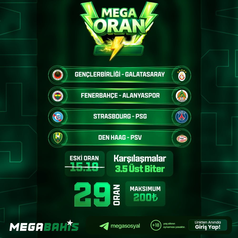 Megabahis 29 oran özel oran