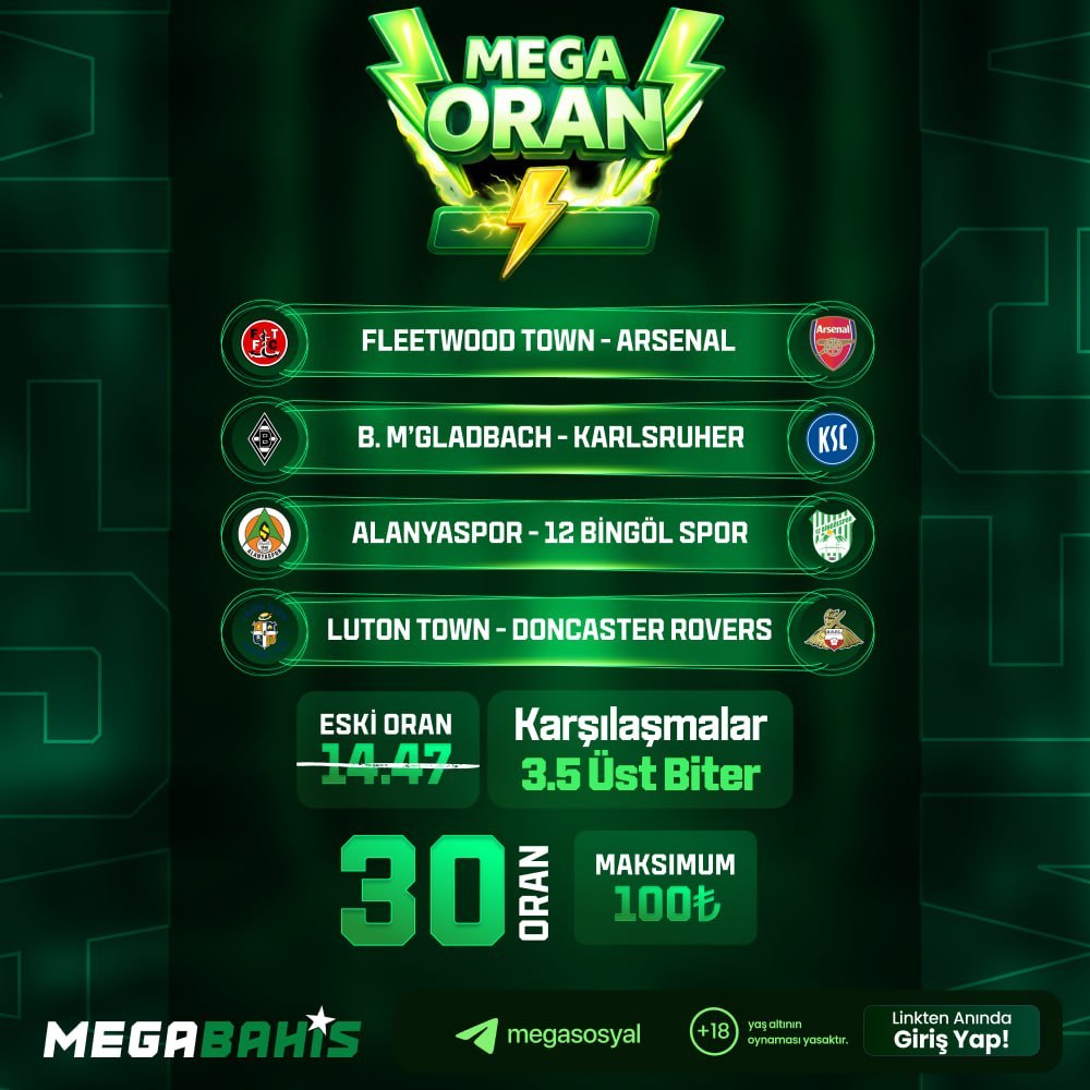 Megabahis 30 oran özel oran