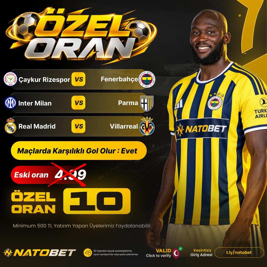 Natobet 10 oran özel oran