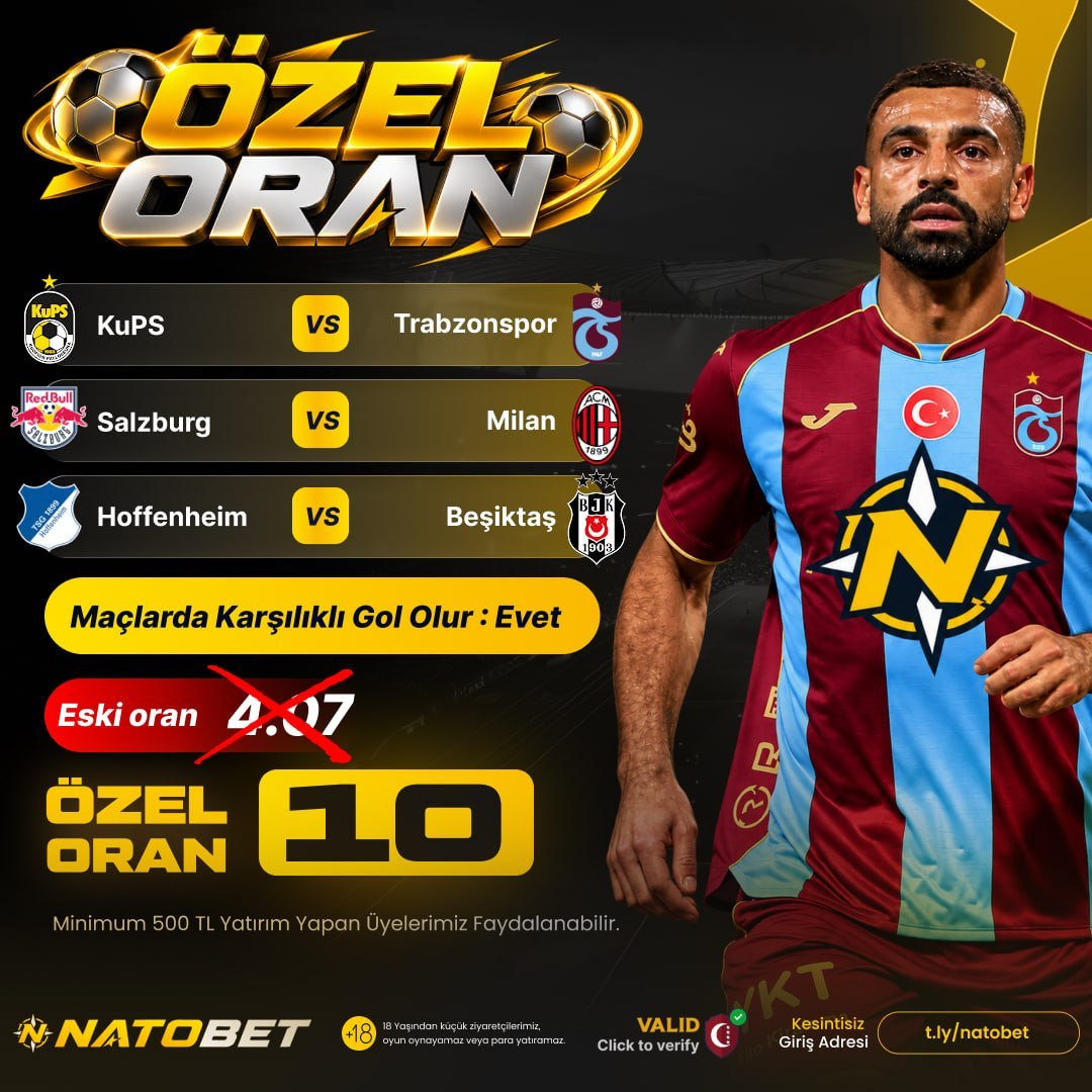 Natobet 10 oran özel oran