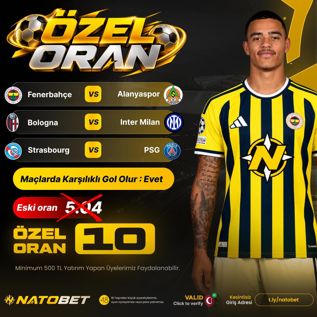 Natobet 10 oran özel oran