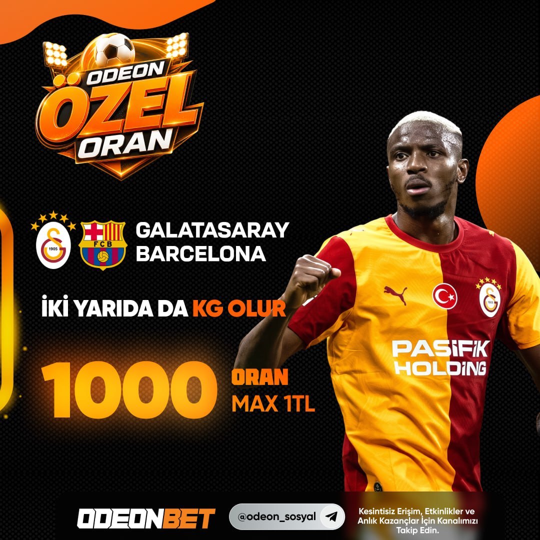 Odeonbet 1.000 oran özel oran