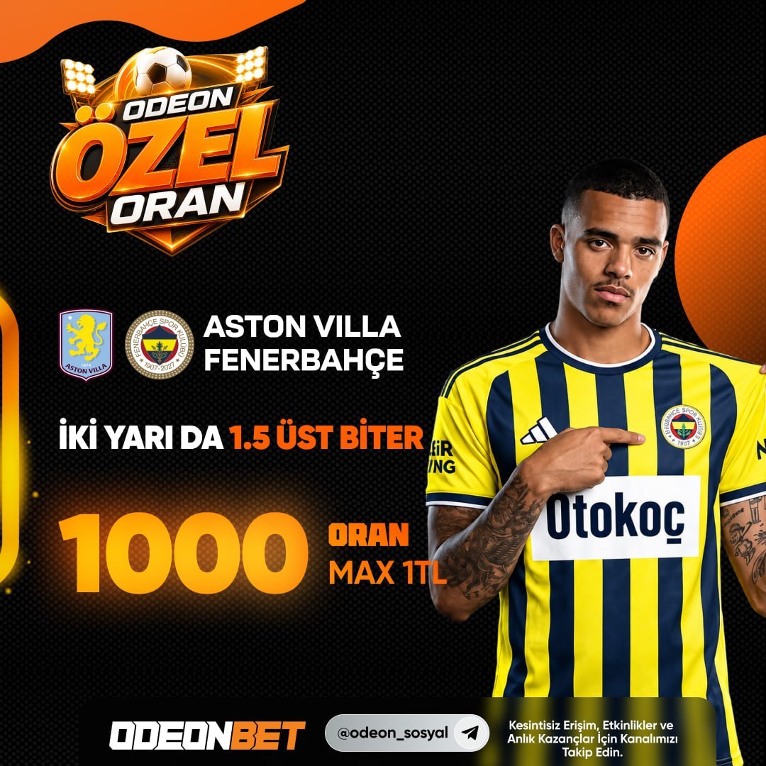 Odeonbet 1.000 oran özel oran