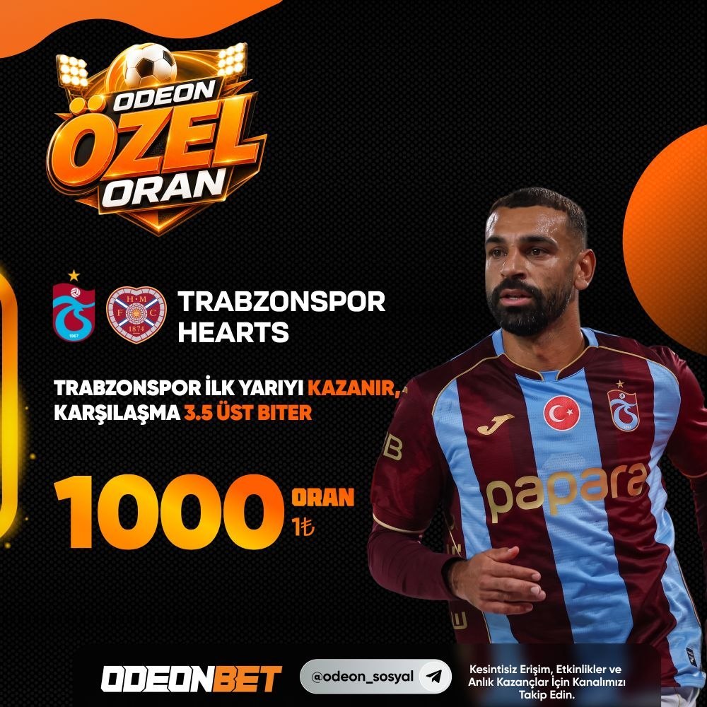 Odeonbet 1.000 oran özel oran