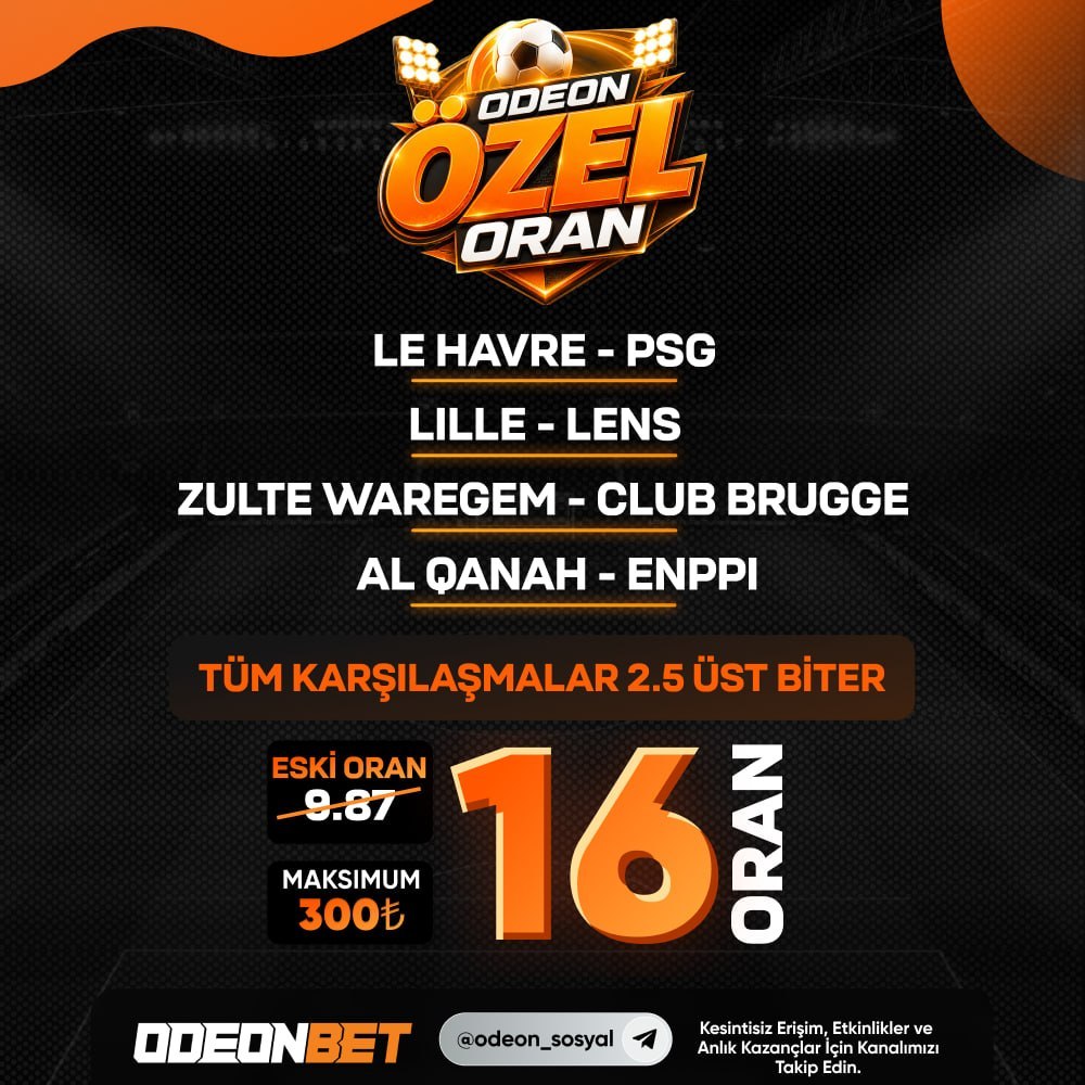 Odeonbet 16 oran özel oran