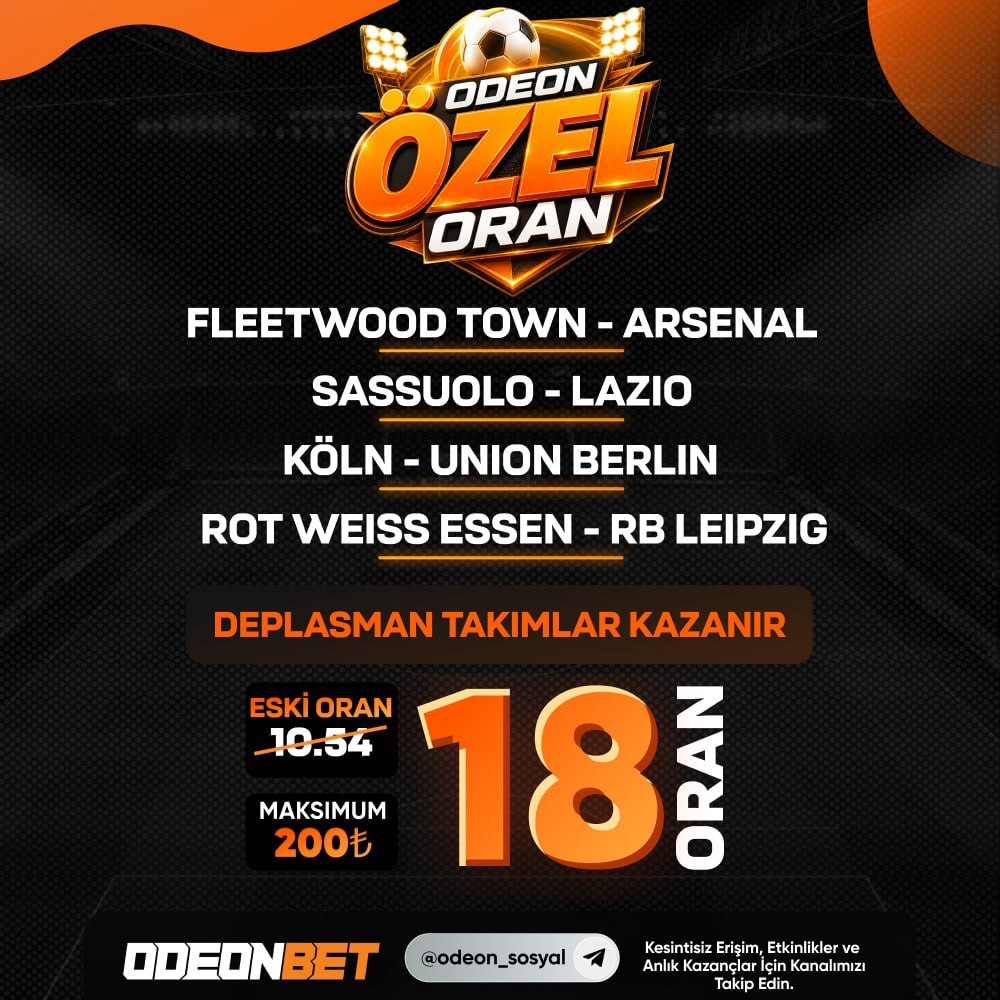 Odeonbet 18 oran özel oran