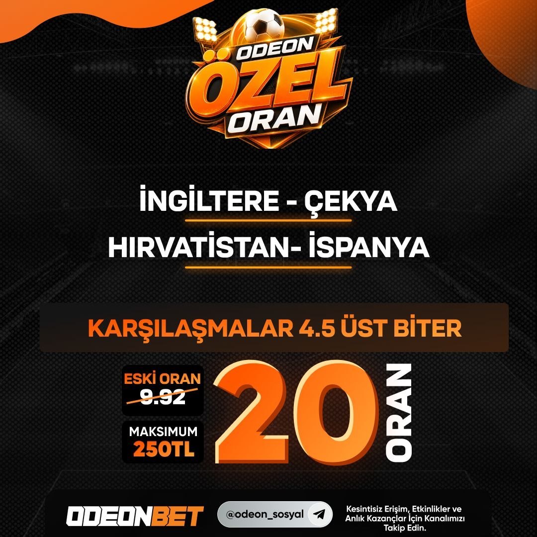 Odeonbet 20 oran özel oran