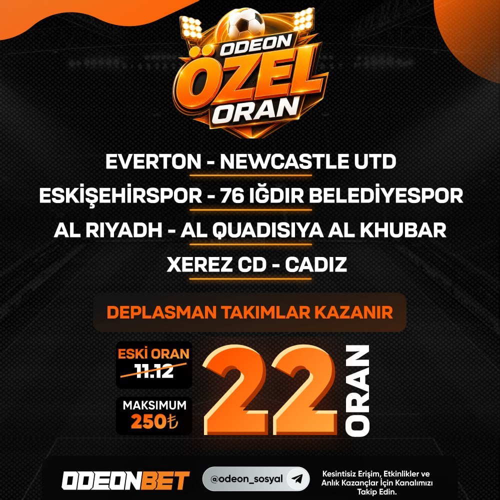 Odeonbet 22 oran özel oran