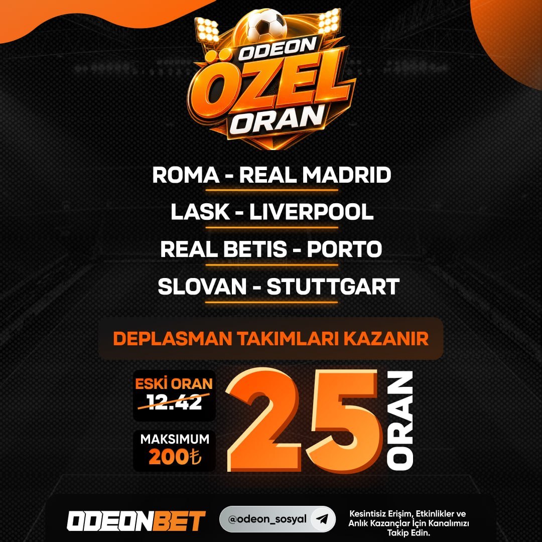 Odeonbet 25 oran özel oran