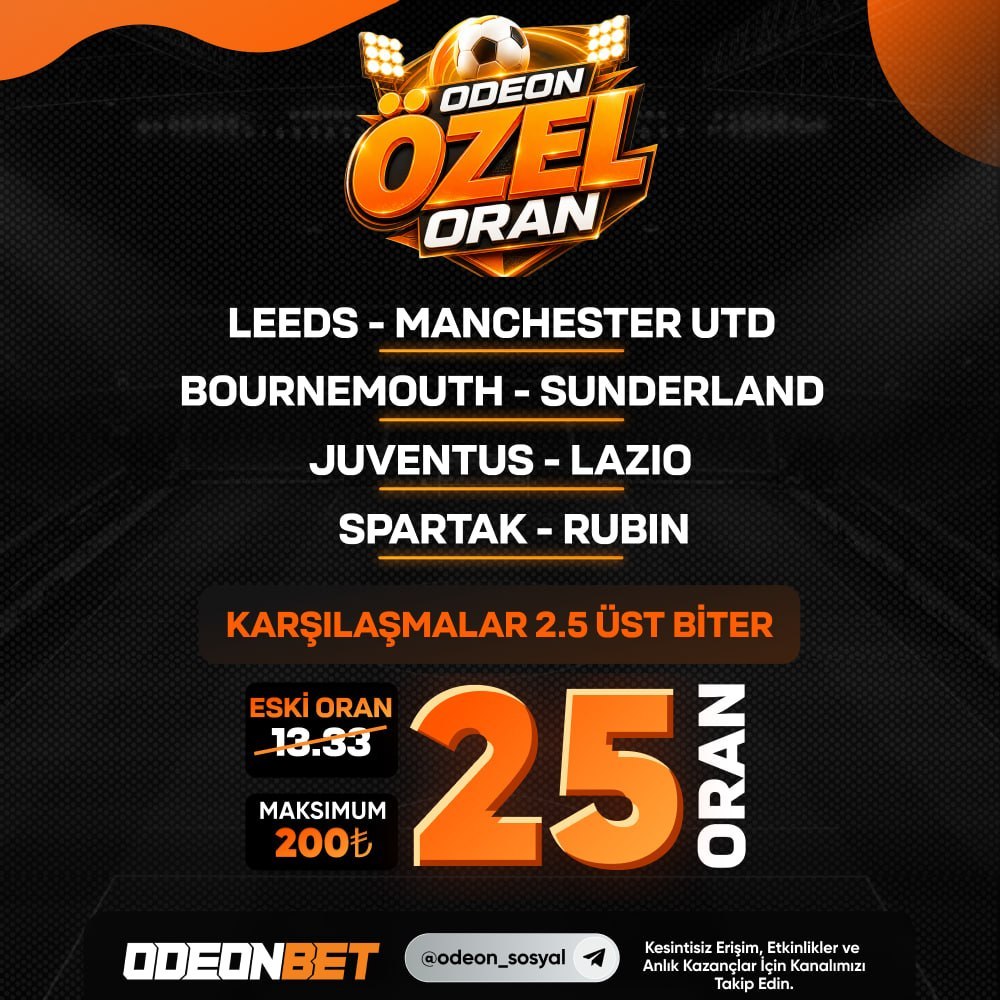 Odeonbet 25 oran özel oran