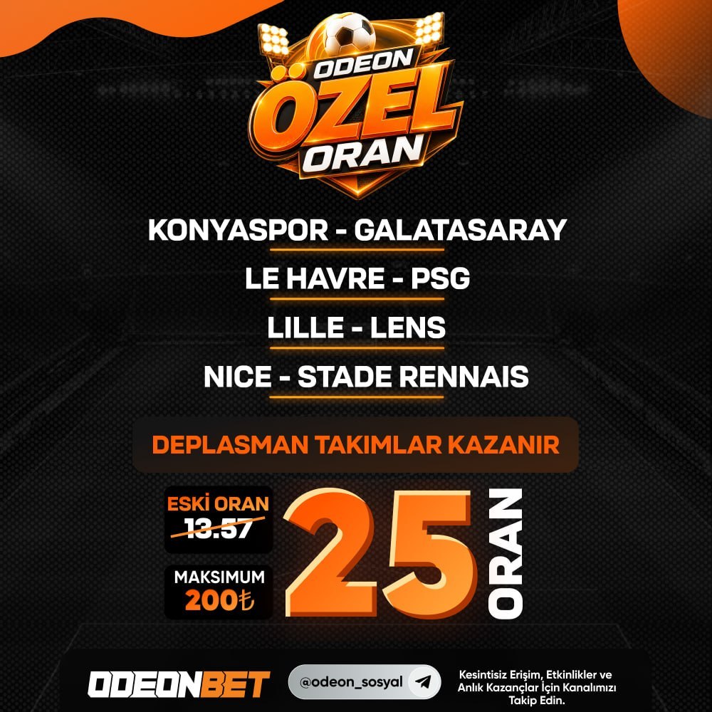 Odeonbet 25 oran özel oran