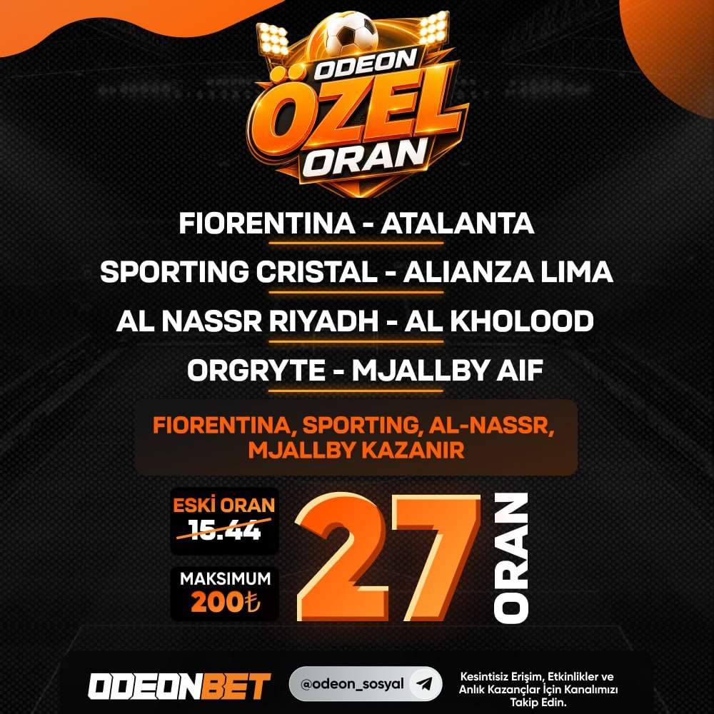 Odeonbet 27 oran özel oran