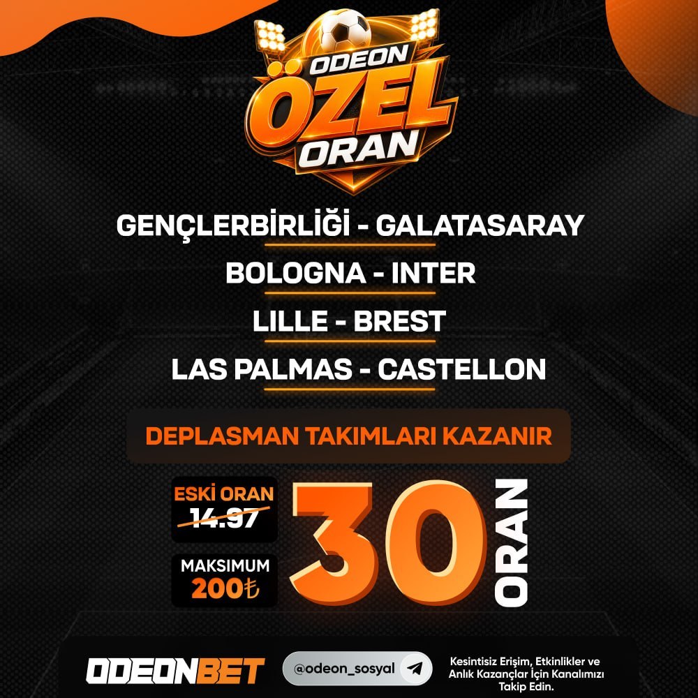 Odeonbet 30 oran özel oran