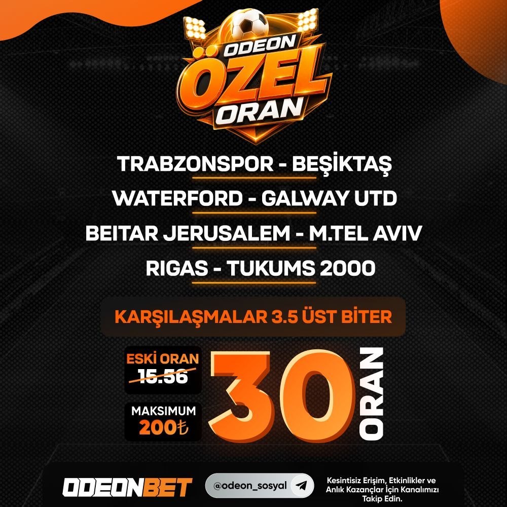 Odeonbet 30 oran özel oran