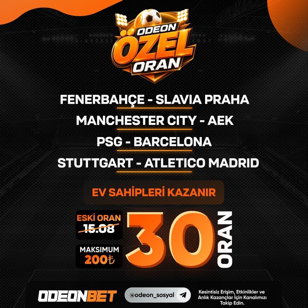 Odeonbet 30 oran özel oran