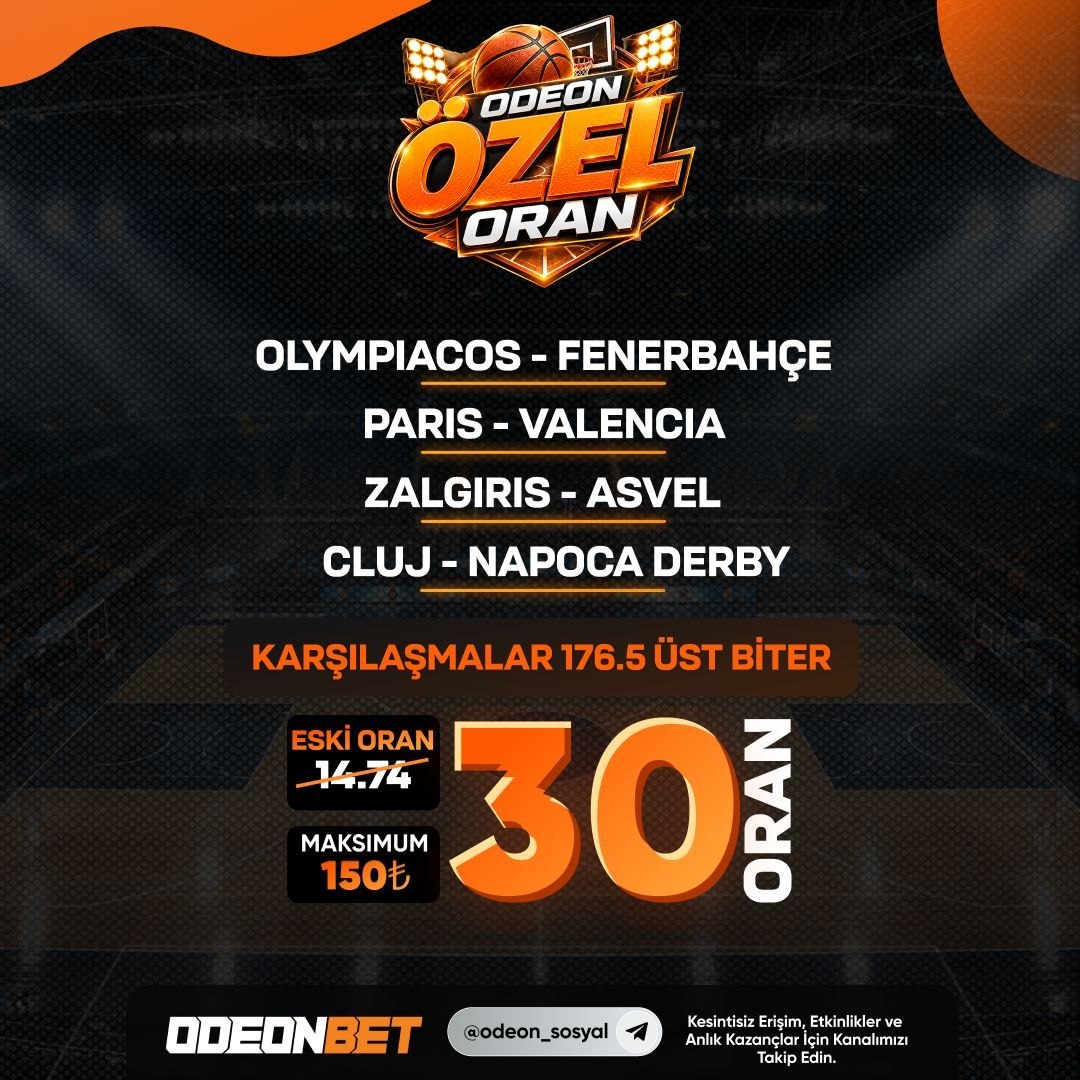 Odeonbet 30 oran özel oran