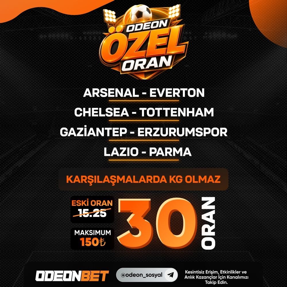 Odeonbet 30 oran özel oran