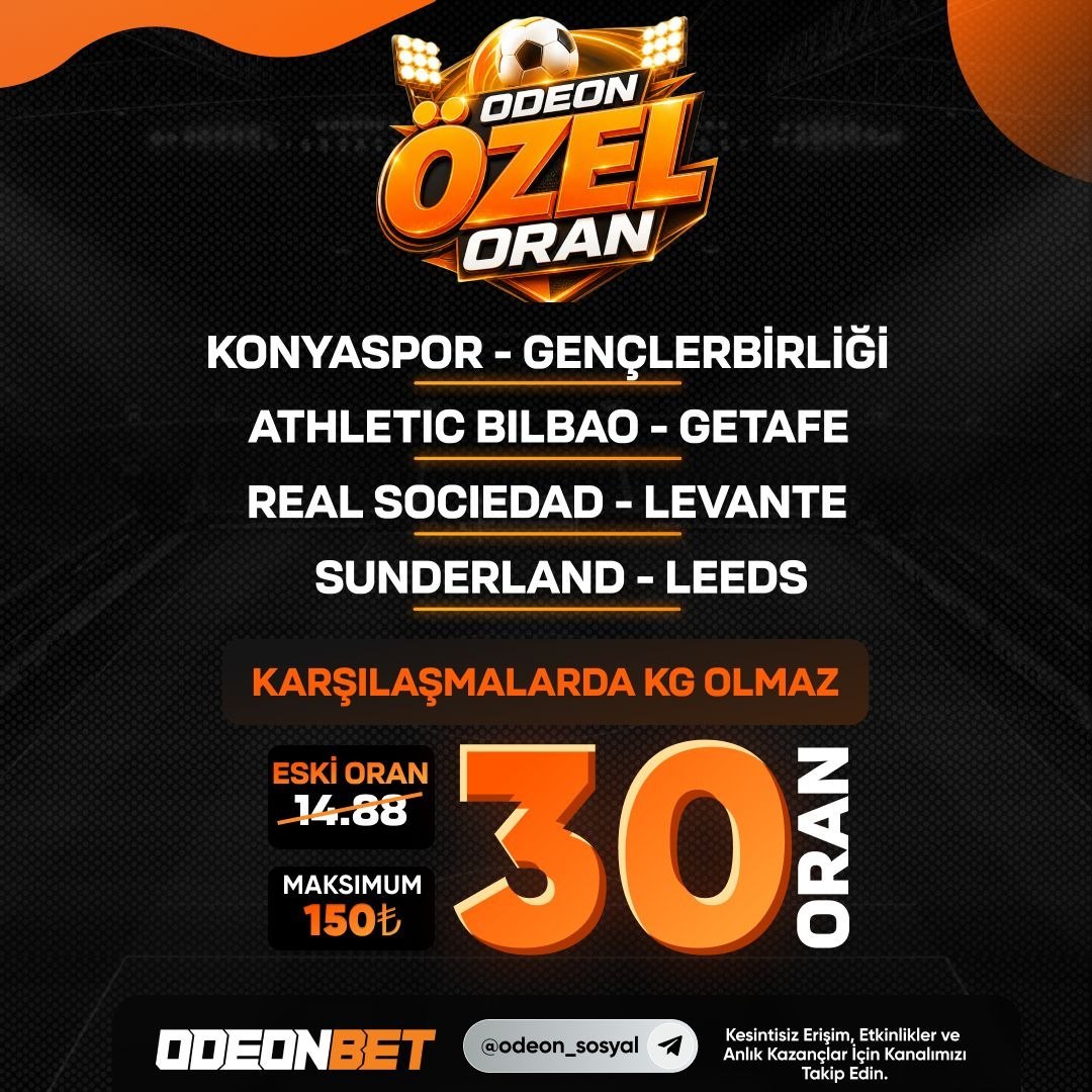 Odeonbet 30 oran özel oran