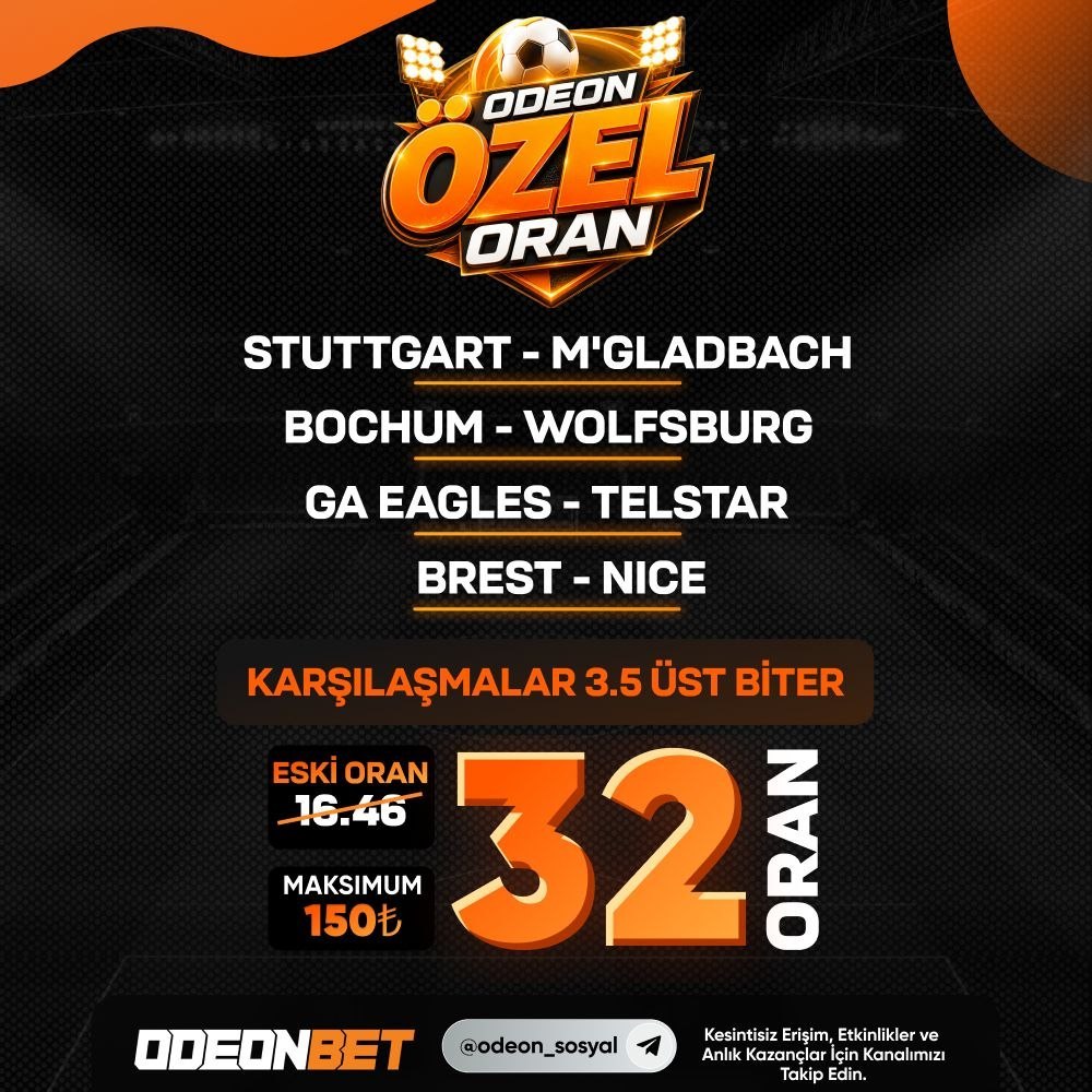 Odeonbet 32 oran özel oran